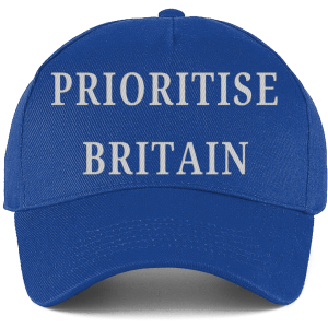 Prioritise Britain Trucker Cap - Blue