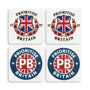 Prioritise Britain coasters
